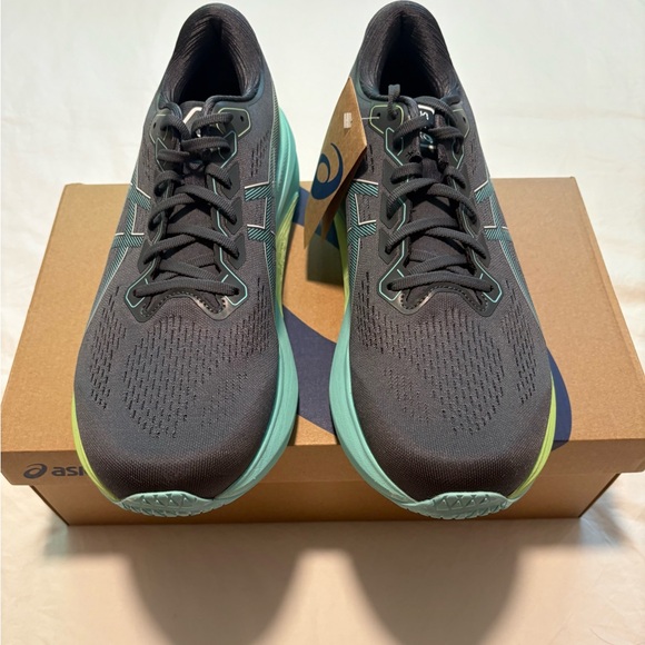 Asics Kayano 30 Charcoal and Mint Running Shoes - Picture 1 of 6
